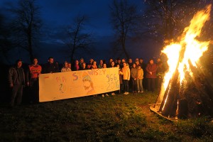 Upamiętnienie przez strażaków OSP 1050 rocznicy Chrztu Polski 